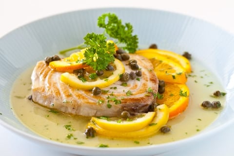 Poisson aux Agrumes et Câpres