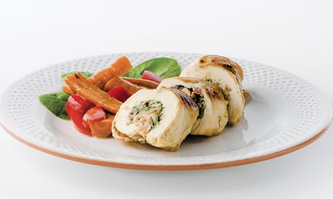 Poitrines de Poulet Farcies aux Épinards et au Bacon
