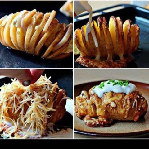 Pomme de Terre au Poulet et Gruyère