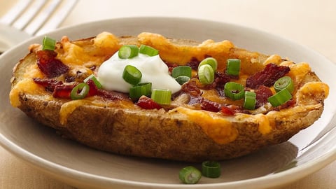 Pommes de terre farcies au bacon