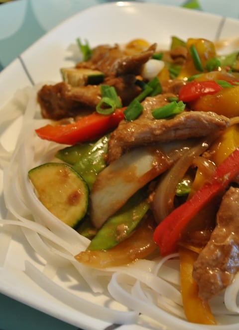 Porc Sauté aux Légumes