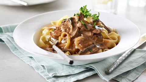 Porc Stroganoff aux Champignons