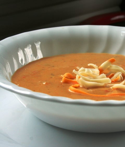 Potage au Chou~Fleur,Carottes et au Cheddar