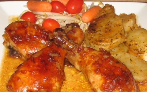 POULET À L'OIGNON BBQ