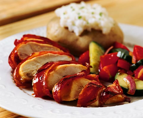 Poulet Barbecue au Bacon