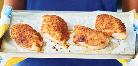 Poulet en Croûte de Parmesan