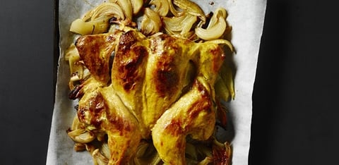 Poulets de Cornouailles Rôtis au Curry