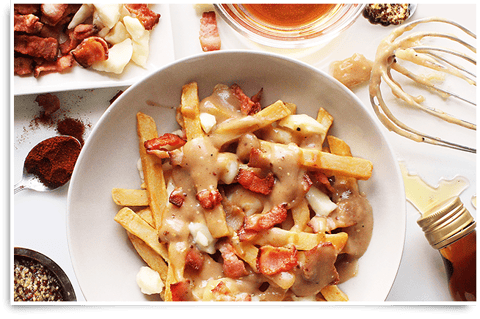 Poutine au Bacon et à L’Érable