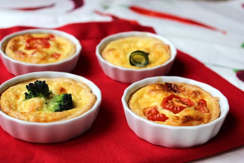 Quiches de Légumes et au Fromage La vache qui Rit®