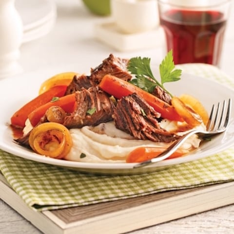 Rôti de Palette de Boeuf, Sauce Vinaigre Balsamique et Érable