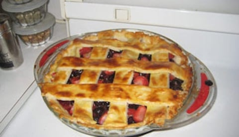 Tarte aux Bleuets et Fraises Rustique