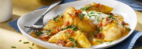 Repas Rapide de Perogies Crémeux