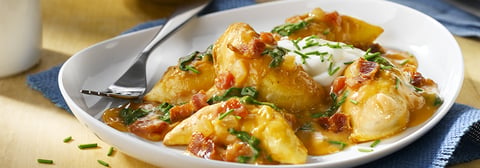 Repas Rapide de Perogies Crémeux