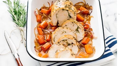 Roulé de Poitrine de Dinde Rôtie aux Herbes