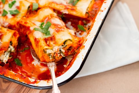 Roulades de Lasagne aux Épinards