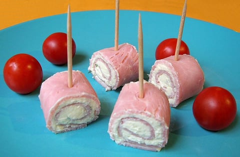 Entrée de Rouleaux au Jambon