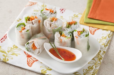 Rouleaux de Printemps Thaïlandais au Dindon