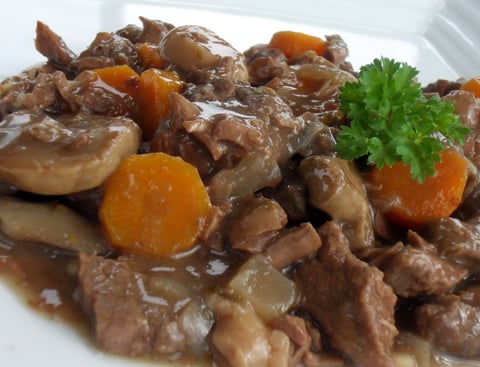 Bœuf Bourguignon (mijoteuse)