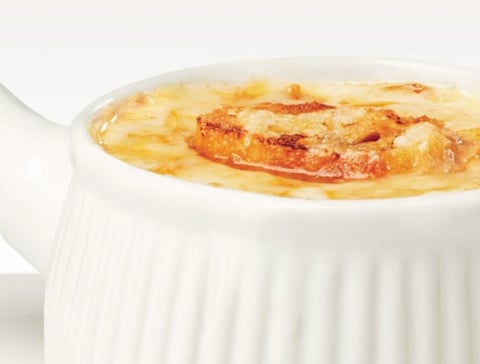 SOUPE À L’OIGNON GRATINÉE AU FROMAGE LE MAMIROLLE