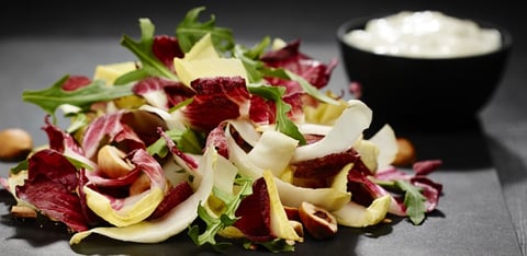 Salade D’Endives et Poires, Vinaigrette au Bleu