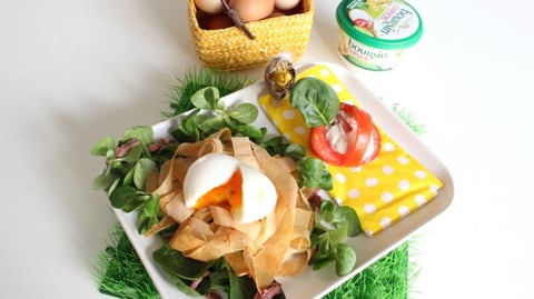 Salade façon Nid de Pâques et son Petit Panier Boursin®