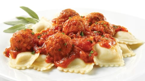 Sauce Tomates, Fines Herbes et Boulettes de Veau Parmesan