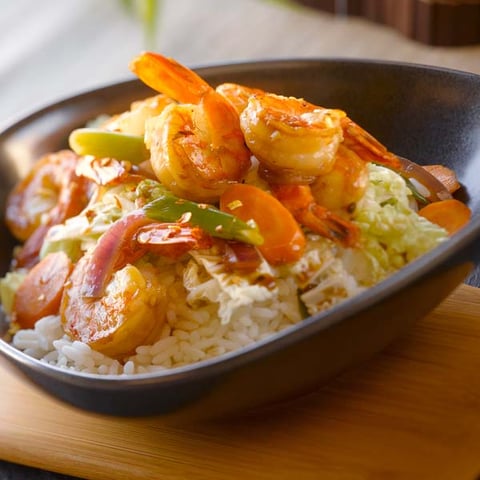 Sauté aux Crevettes Épicé
