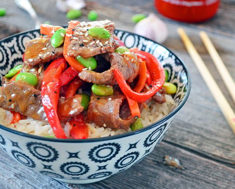 Sauté de Boeuf aux Sésame et Légumes