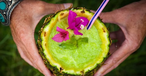 Smoothie Mojito à L’ananas Menthe et Noix de Coco