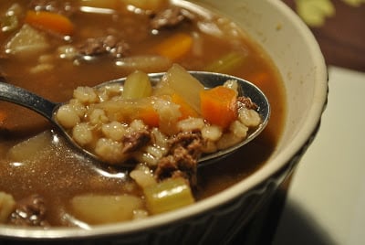 Soupe à l'Orge et au Boeuf