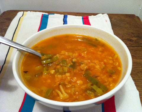 Soupe aux Lentilles Rouges