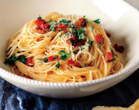 Spaghettis Carbonara Ricca
