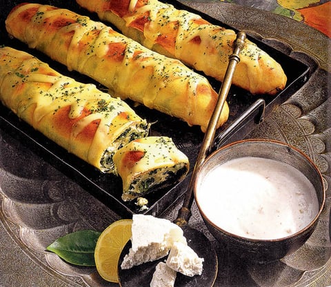 Strudel au Fromage et aux Épinards