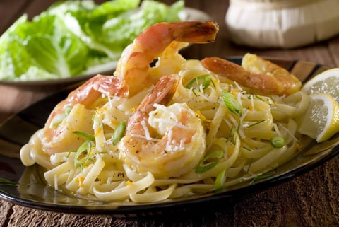 Tagliatelles aux Crevettes