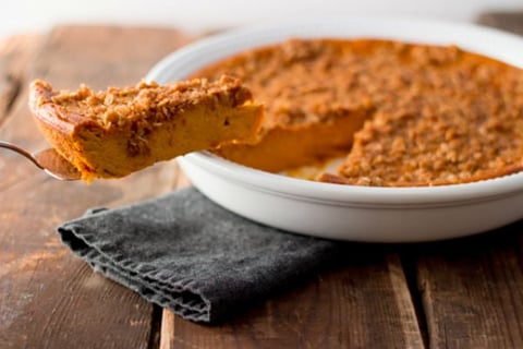 Tarte Sans Croûte à la Citrouille