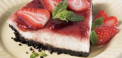 Tarte au Yogourt, à la Ricotta et aux Fraises