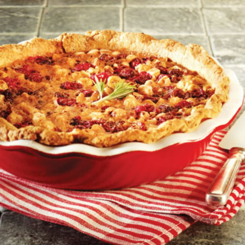 Tarte au Caramel D’érable et aux Canneberges