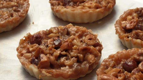 Tartelettes à l'orange et aux Noix