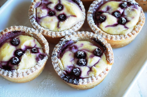 Tartelettes au Fromage Blanc et Myrtilles