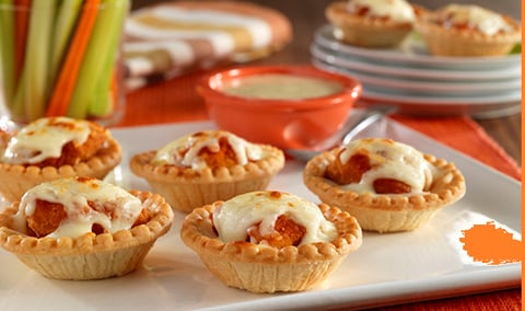 Tartelettes aux Pépites de Poulet Buffalo