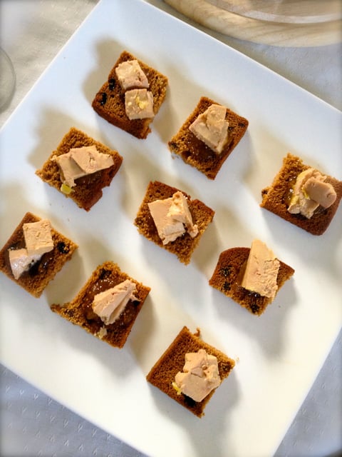 Toast de Foie Gras au Chutney de Figues