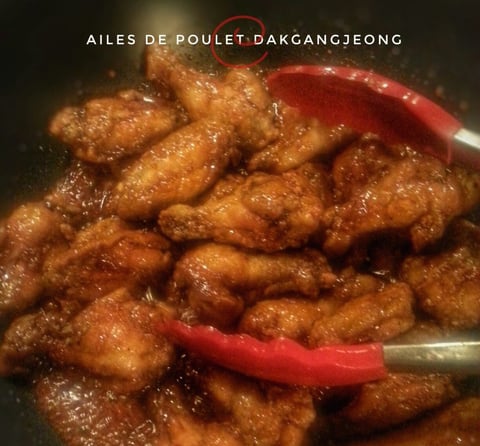 Ailes de Poulet Dakgangjeong 닭강정: « Chicken Wings » Façon Coréenne