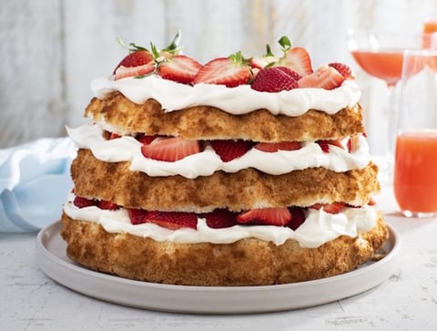 Gâteau des Anges et Fraises