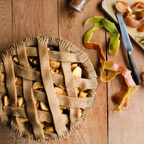 Appeltaart, Tourte aux Pommes {vegan}