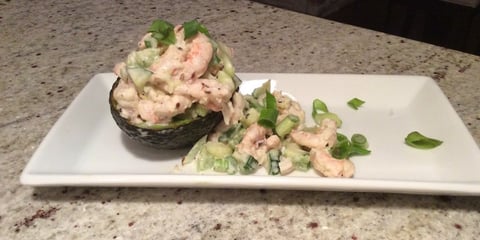 AVOCAT FARCI AUX CREVETTES