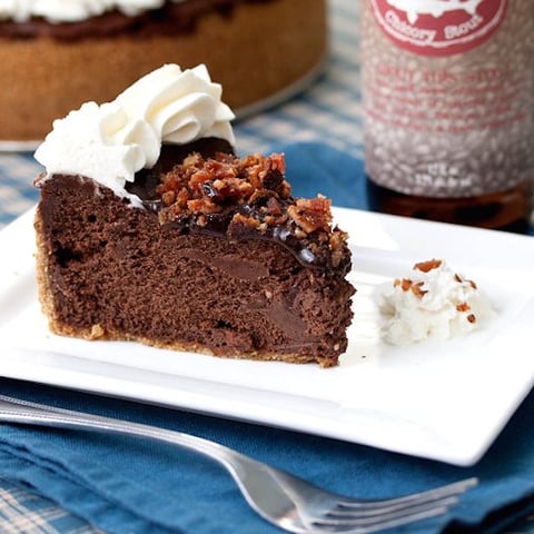 Bacon Stout Chocolat Gâteau au Fromage