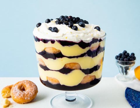 Bagatelle aux Bleuets et Crème au Citron