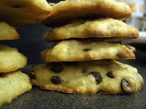 Banana & Chocolate Chips Cookies