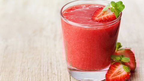 Barbotine aux Fraises et à la Rhubarbe