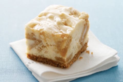 Barres à Base de Cheesecake au Caramel D'or